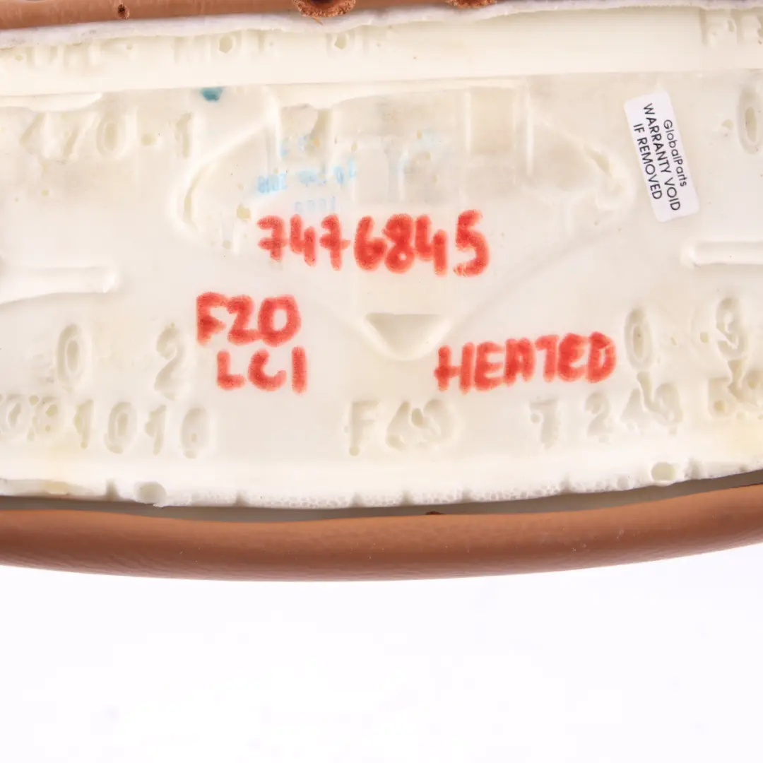 Thigh Support BMW F20 F30 Heated Leather Sports Front Seat Cognac to with Part number 7476845 Thigh Support BMW F20 F30 Heated Leather Sports Front Seat Cognac - SKU 7476845 - Part number 7476845