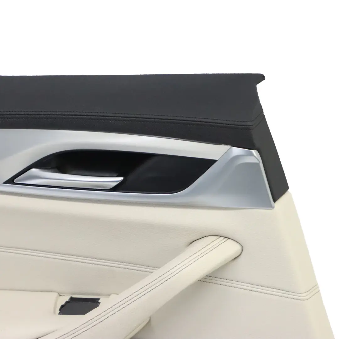 Tarjeta de puerta BMW G30 G31 Trasero Izquierdo Puerta Cuero Blanco para con número de pieza 7477133 Tarjeta de puerta BMW G30 G31 Trasero Izquierdo Puerta Cuero Blanco - SKU 7477133 - Número de pieza 7477133