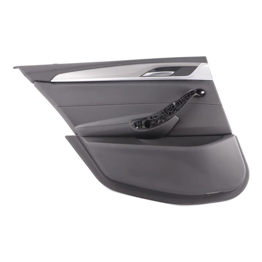 Door Card BMW G30 Rear Left N/S Door Lining Trim Leather Dakota Black to with Part number 7477177 Door Card BMW G30 Rear Left N/S Door Lining Trim Leather Dakota Black - SKU 7477177 - Part number 7477177