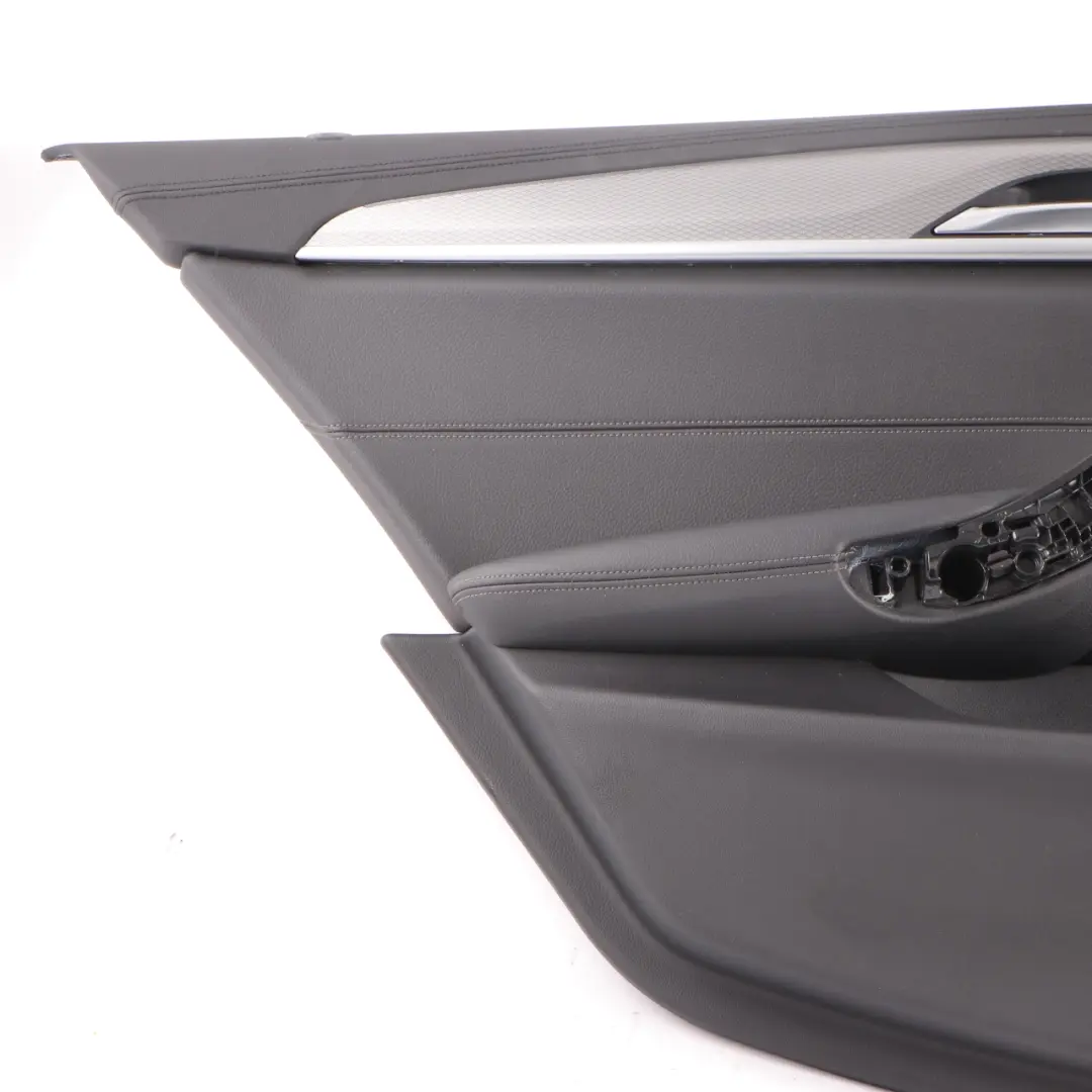 Door Card BMW G30 Rear Left N/S Door Lining Trim Leather Dakota Black to with Part number 7477177 Door Card BMW G30 Rear Left N/S Door Lining Trim Leather Dakota Black - SKU 7477177 - Part number 7477177