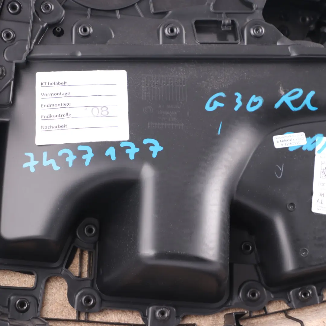 Door Card BMW G30 Rear Left N/S Door Lining Trim Leather Dakota Black to with Part number 7477177 Door Card BMW G30 Rear Left N/S Door Lining Trim Leather Dakota Black - SKU 7477177 - Part number 7477177