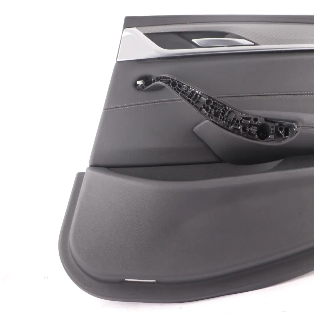 Door Card BMW G30 Rear Right O/S Door Lining Trim Leather Dakota Black to with Part number 7477178 Door Card BMW G30 Rear Right O/S Door Lining Trim Leather Dakota Black - SKU 7477178 - Part number 7477178