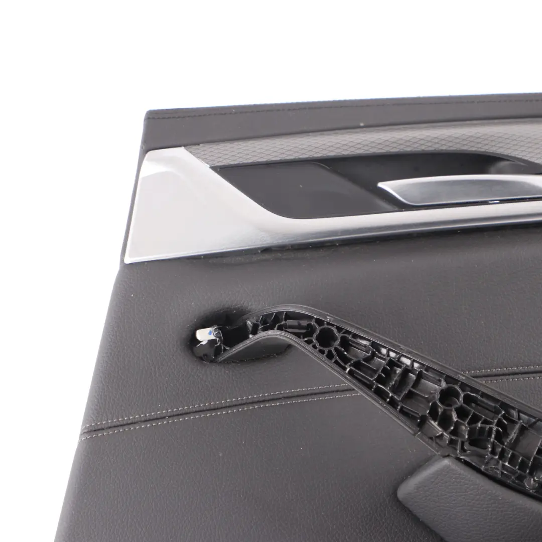 Door Card BMW G30 Rear Right O/S Door Lining Trim Leather Dakota Black to with Part number 7477178 Door Card BMW G30 Rear Right O/S Door Lining Trim Leather Dakota Black - SKU 7477178 - Part number 7477178