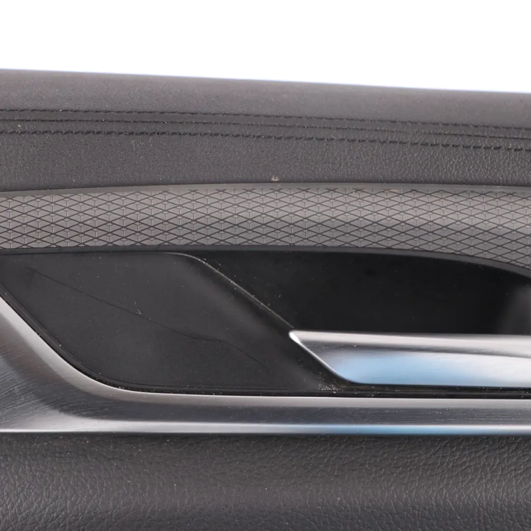  Door Card BMW G30 Rear Right O/S Door Lining Trim Leather Dakota Black - SKU 7477178 - Part number 7477178