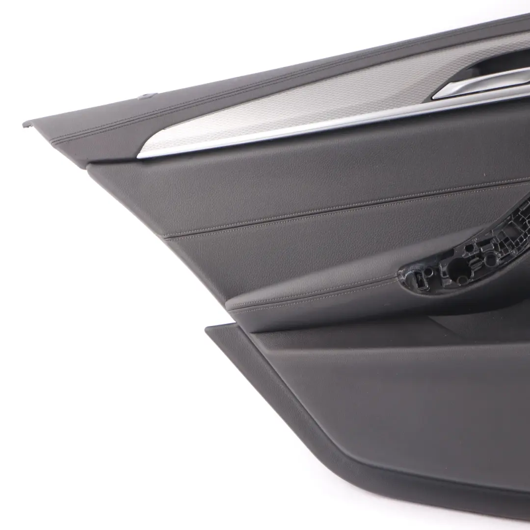Door Card BMW G30 Rear Left N/S Door Lining Trim Leather Dakota Black HiFi to with Part number 7477241 Door Card BMW G30 Rear Left N/S Door Lining Trim Leather Dakota Black HiFi - SKU 7477241 - Part number 7477241