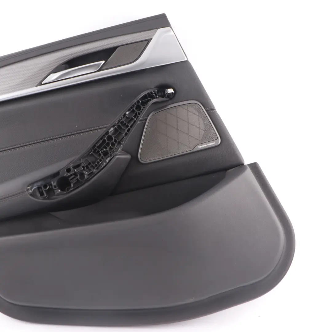 Door Card BMW G30 Rear Left N/S Door Lining Trim Leather Dakota Black HiFi to with Part number 7477241 Door Card BMW G30 Rear Left N/S Door Lining Trim Leather Dakota Black HiFi - SKU 7477241 - Part number 7477241