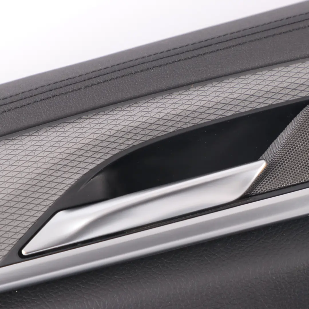 Door Card BMW G30 Rear Left N/S Door Lining Trim Leather Dakota Black HiFi to with Part number 7477241 Door Card BMW G30 Rear Left N/S Door Lining Trim Leather Dakota Black HiFi - SKU 7477241 - Part number 7477241