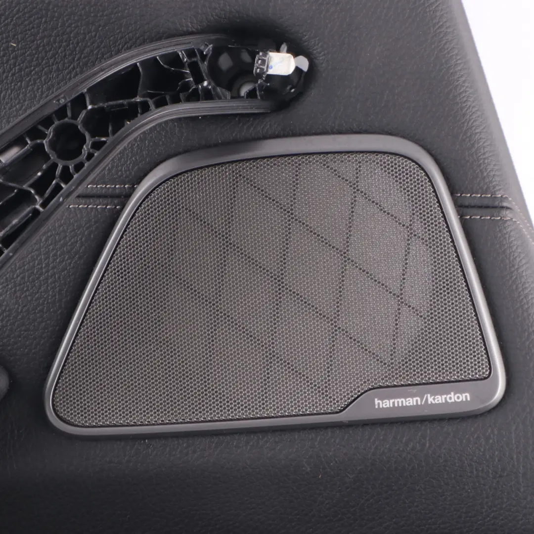 Door Card BMW G30 Rear Left N/S Door Lining Trim Leather Dakota Black HiFi to with Part number 7477241 Door Card BMW G30 Rear Left N/S Door Lining Trim Leather Dakota Black HiFi - SKU 7477241 - Part number 7477241