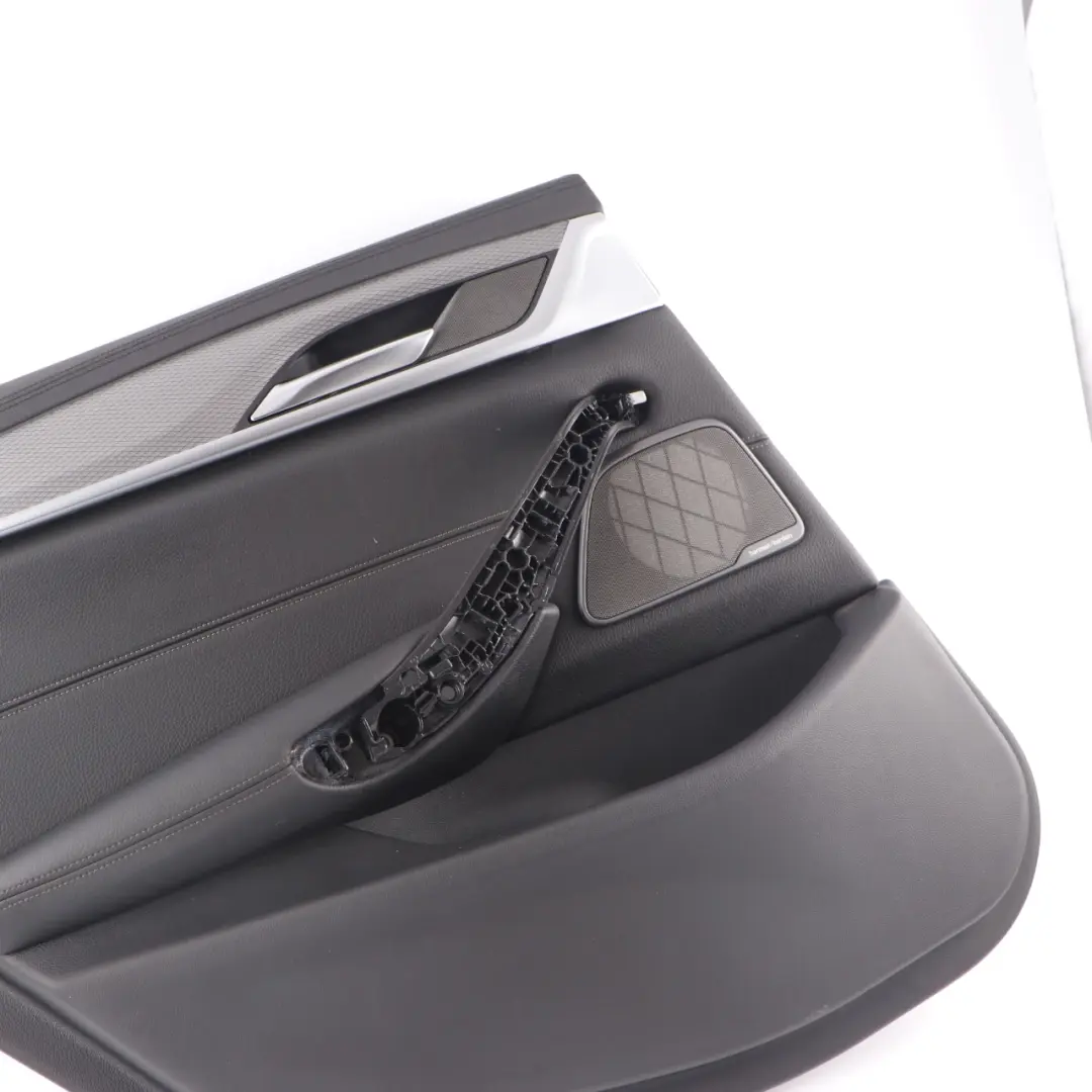 Door Card BMW G30 Rear Left N/S Door Lining Trim Leather Dakota Black HiFi to with Part number 7477241 Door Card BMW G30 Rear Left N/S Door Lining Trim Leather Dakota Black HiFi - SKU 7477241 - Part number 7477241