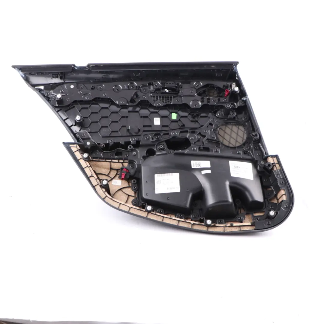 Door Card BMW G30 Rear Right O/S Door Lining Trim Leather Dakota Black HiFi to with Part number 7477241 Door Card BMW G30 Rear Right O/S Door Lining Trim Leather Dakota Black HiFi - SKU 7477242 - Part number 7477241