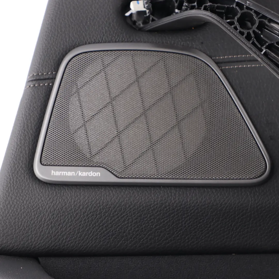 Door Card BMW G30 Rear Right O/S Door Lining Trim Leather Dakota Black HiFi to with Part number 7477241 Door Card BMW G30 Rear Right O/S Door Lining Trim Leather Dakota Black HiFi - SKU 7477242 - Part number 7477241