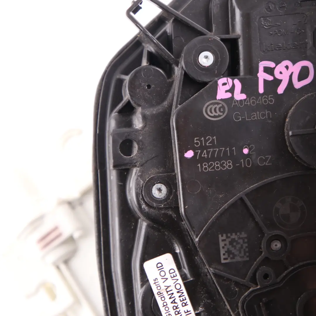 Door Lock BMW F90 M5 G05 G07 G30 Rear Left Latch N/S Mechanism Actuator to with Part number 7477711 Door Lock BMW F90 M5 G05 G07 G30 Rear Left Latch N/S Mechanism Actuator - SKU 7477711 - Part number 7477711