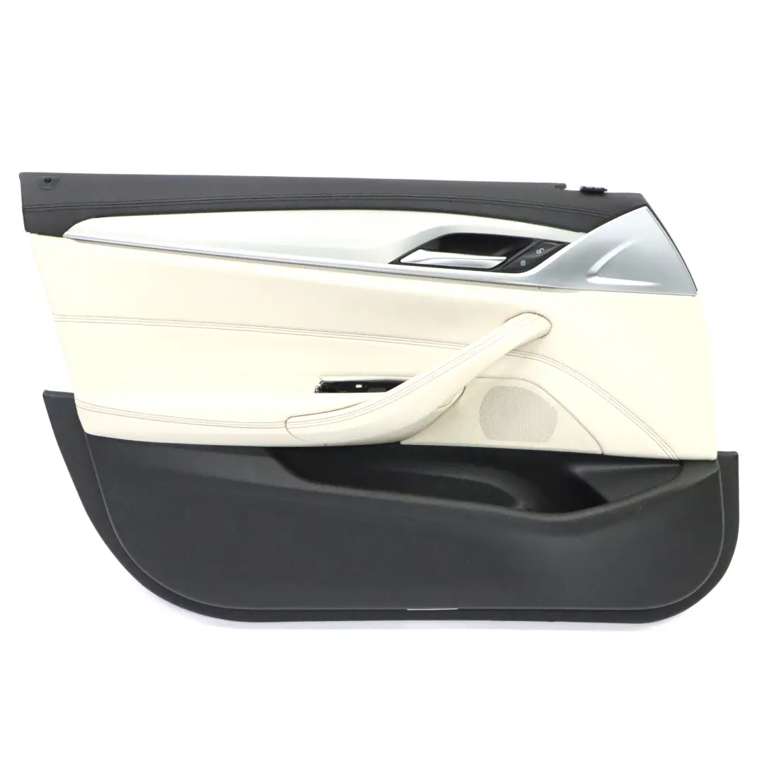 Boczek Drzwi Lewy Przód Biała Skóra do BMW G30 G31 o numerze 7478331 BMW G30 G31 Boczek Drzwi Lewy Przód Biała Skóra - SKU 7478331 - Numer Części 7478331