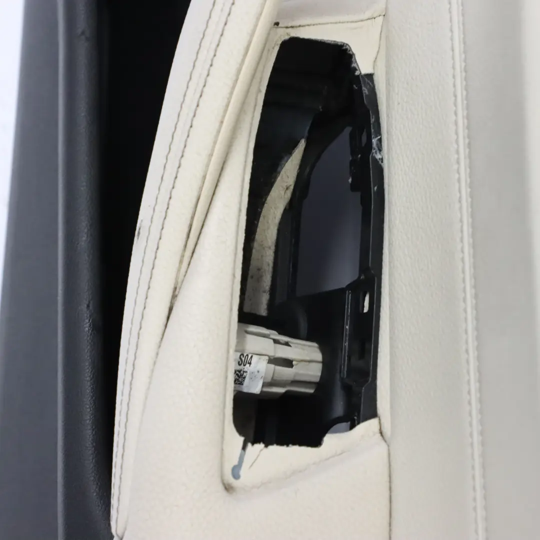  Scheda Porta BMW G30 G31 Anteriore Destra Rivestimento Pelle Bianco - SKU 7478332 - Numero di parte 7478332
