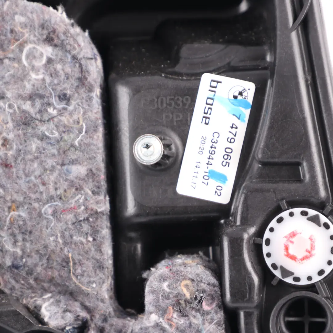 BMW G11 Window Lifter Regulator Carrier Rear Door Left N/S Panel - SKU 7479065 - Part number 7479065