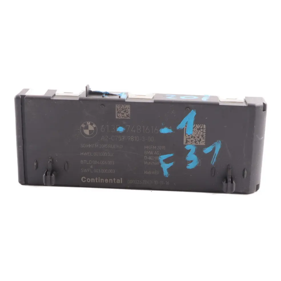 Moduł Sterownik Klapy Tył Bagażnika 7492035 do BMW F31 F36 Mini F60 o numerze 7481616 BMW F31 F36 Mini F60 Moduł Sterownik Klapy Tył Bagażnika 7492035 - SKU 7481616 - Numer Części 7481616