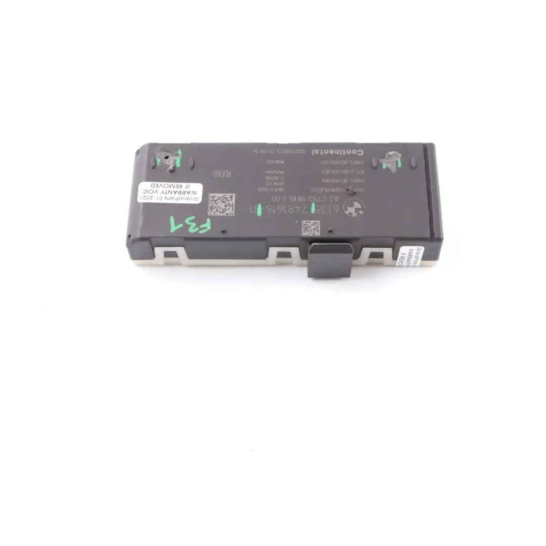 BMW F31 F36 Mini F60 Módulo de elevación del portón trasero ECU - SKU 7481616 - Número de pieza 7481616
