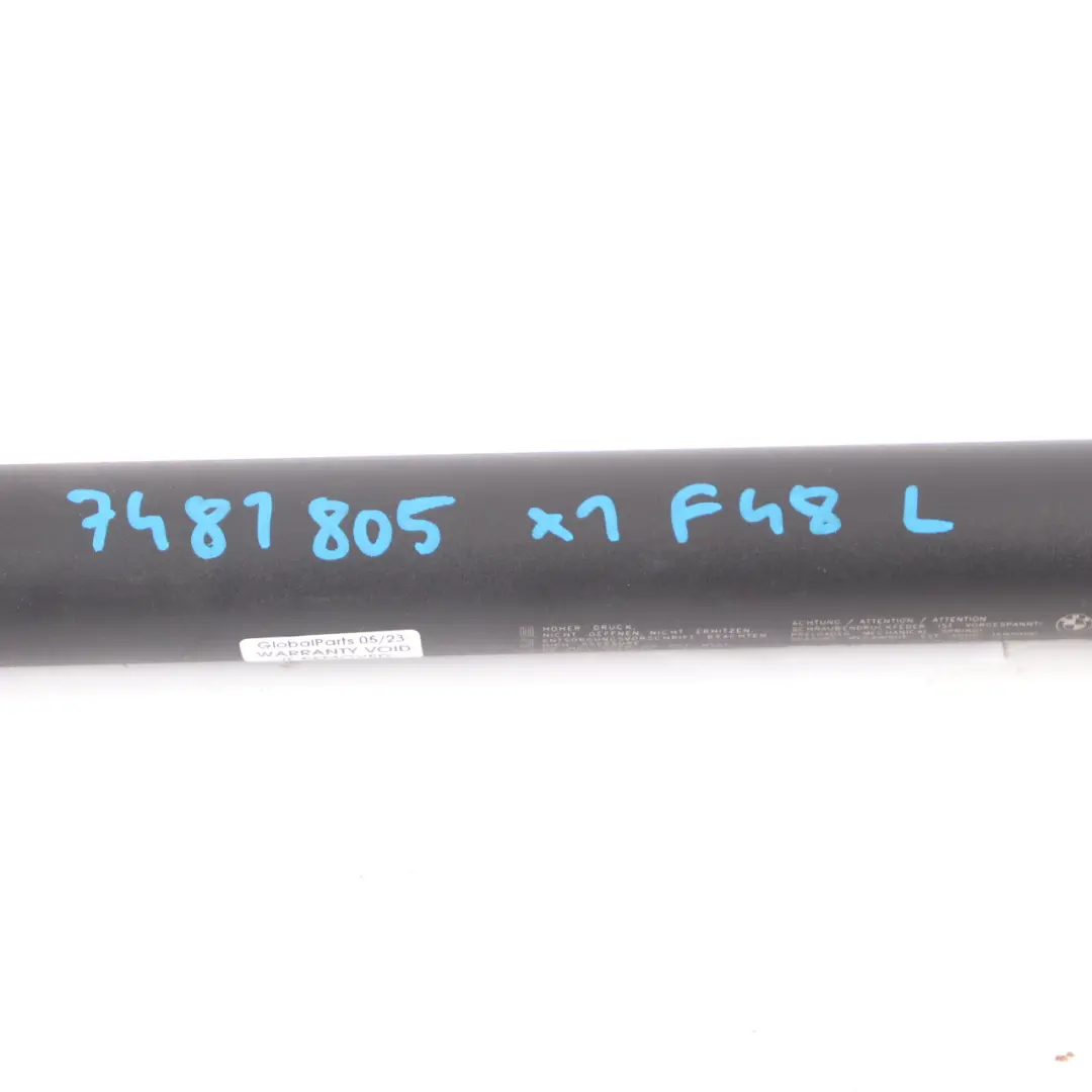 Siłownik Klapy Bagażnika Lewy do BMW X1 F48 o numerze 7481805 BMW X1 F48 Siłownik Klapy Bagażnika Lewy - SKU 7481805 - Numer Części 7481805