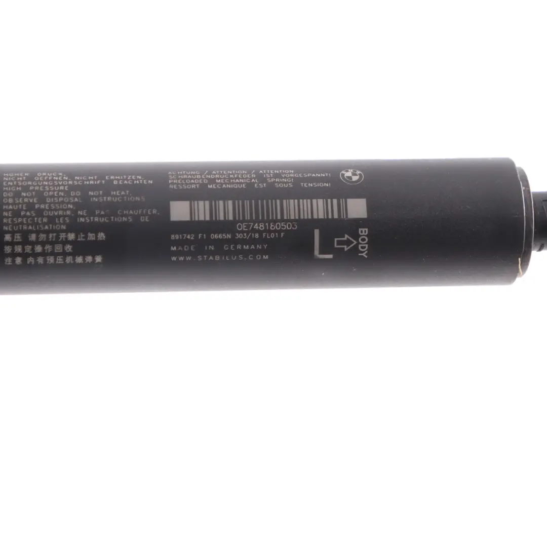 BMW X1 F48 Puntone a molla pressurizzato a gas Coperchio bagagliaio sinistro - SKU 7481805 - Numero di parte 7481805