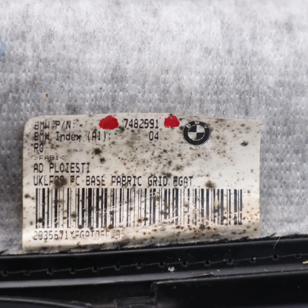  Funda de Asiento BMW X1 F48 Asiento Delantero Izquierdo Derecho Tela Antracita - SKU 7482591 - Número de pieza 7482591
