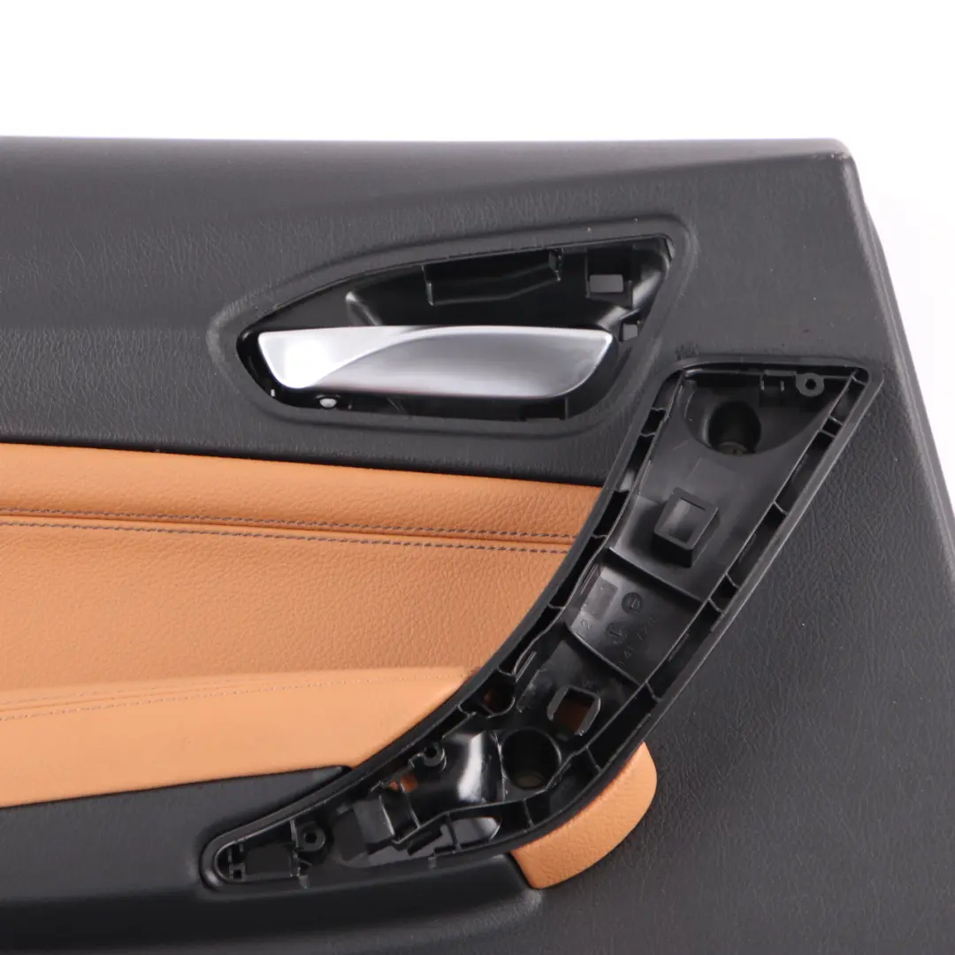 BMW F20 Door Card Trim Rear Left N/S Lining Leather Dakota Cognac Brown - SKU 7482601 - Part number 7482601