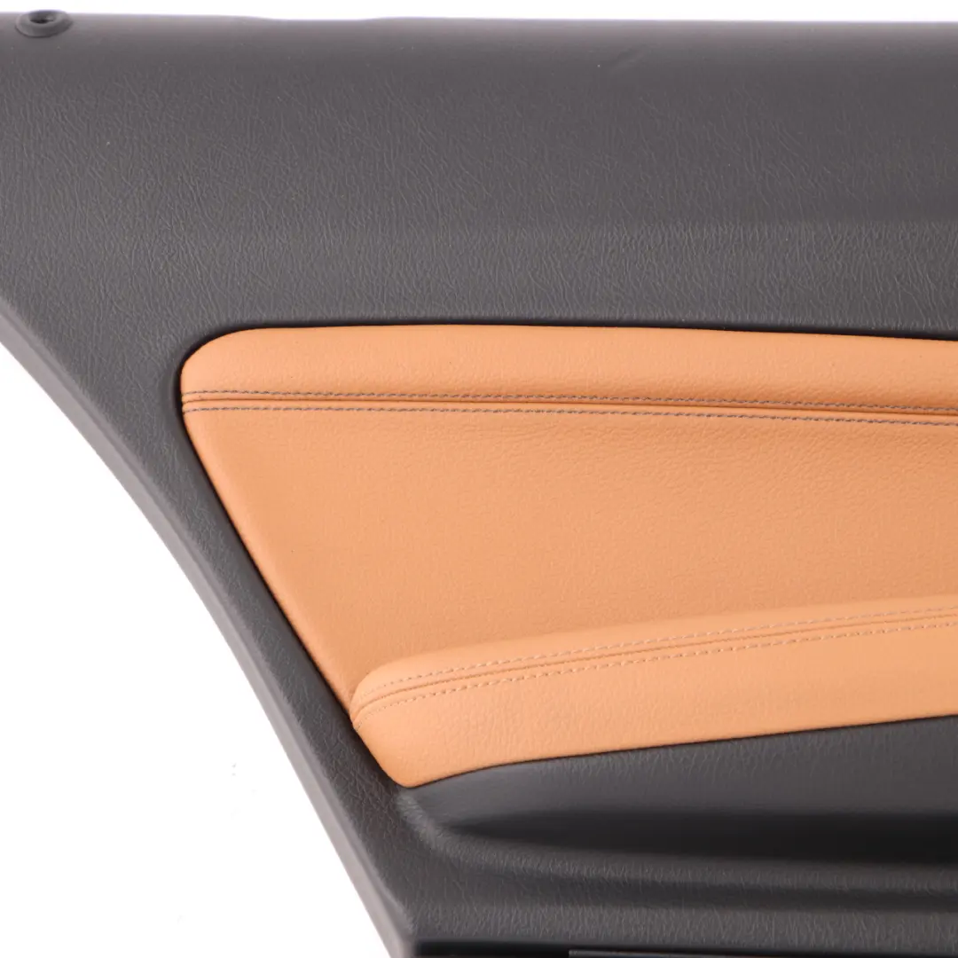 Door Card Trim Rear Left N/S Lining Leather Dakota Cognac Brown to BMW F20 with Part number 7482601 BMW F20 Door Card Trim Rear Left N/S Lining Leather Dakota Cognac Brown - SKU 7482601 - Part number 7482601