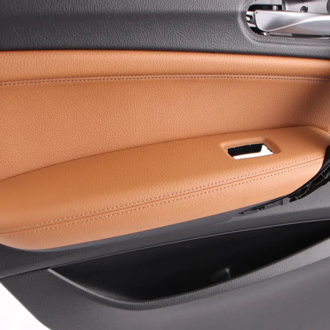 BMW F20 Door Card Trim Rear Left N/S Lining Leather Dakota Cognac Brown - SKU 7482601 - Part number 7482601