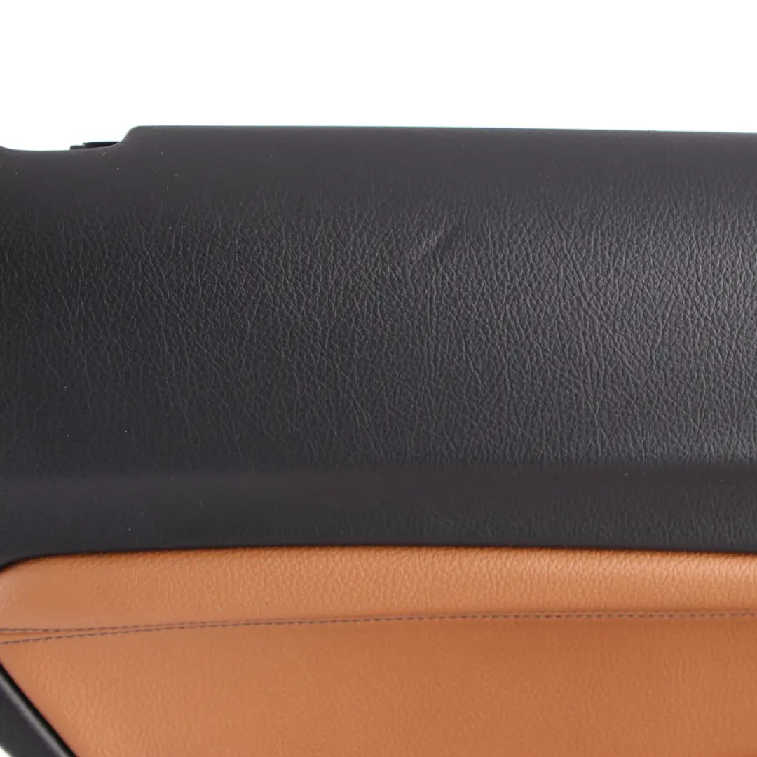 Door Card Trim Rear Left N/S Lining Leather Dakota Cognac Brown to BMW F20 with Part number 7482601 BMW F20 Door Card Trim Rear Left N/S Lining Leather Dakota Cognac Brown - SKU 7482601 - Part number 7482601