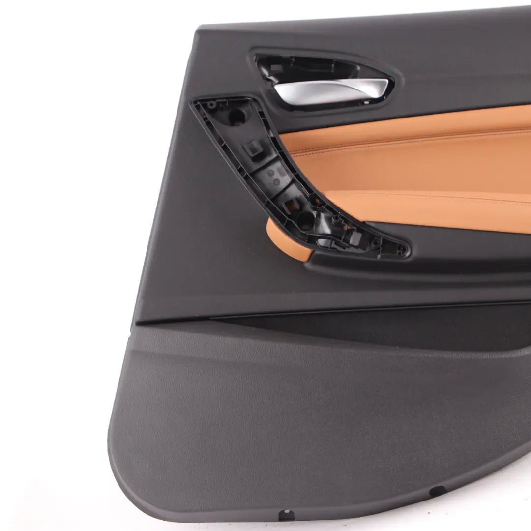 Door Card Trim Rear Right O/S Lining Leather Dakota Cognac Brown to BMW F20 with Part number 7482602 BMW F20 Door Card Trim Rear Right O/S Lining Leather Dakota Cognac Brown - SKU 7482602 - Part number 7482602