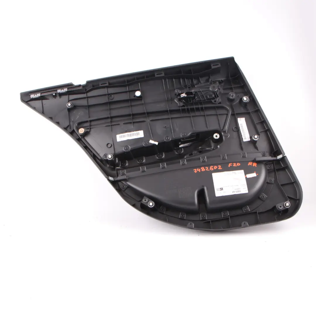 Door Card Trim Rear Right O/S Lining Leather Dakota Cognac Brown to BMW F20 with Part number 7482602 BMW F20 Door Card Trim Rear Right O/S Lining Leather Dakota Cognac Brown - SKU 7482602 - Part number 7482602