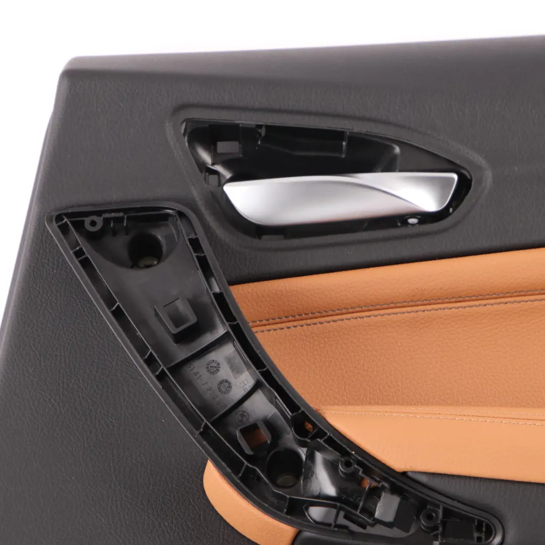 BMW F20 Door Card Trim Rear Right O/S Lining Leather Dakota Cognac Brown - SKU 7482602 - Part number 7482602