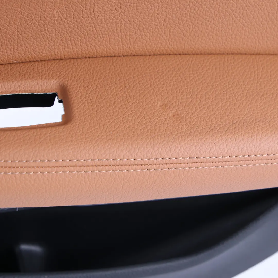 BMW F20 Door Card Trim Rear Right O/S Lining Leather Dakota Cognac Brown - SKU 7482602 - Part number 7482602