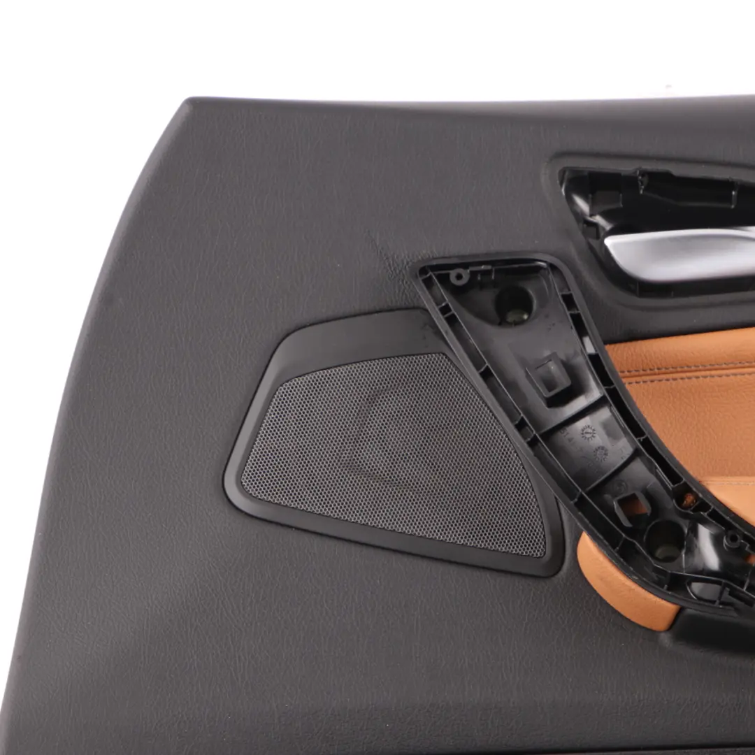 Door Card Trim Front Right O/S Lining Leather Dakota Cognac Brown to BMW F20 with Part number 7482606 BMW F20 Door Card Trim Front Right O/S Lining Leather Dakota Cognac Brown - SKU 7482606 - Part number 7482606
