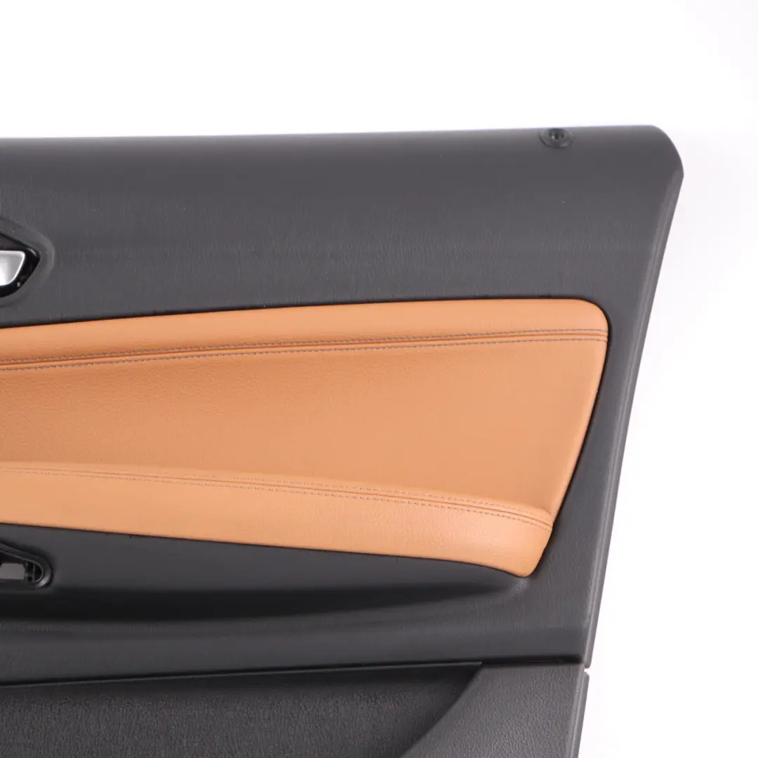 Door Card Trim Front Right O/S Lining Leather Dakota Cognac Brown to BMW F20 with Part number 7482606 BMW F20 Door Card Trim Front Right O/S Lining Leather Dakota Cognac Brown - SKU 7482606 - Part number 7482606