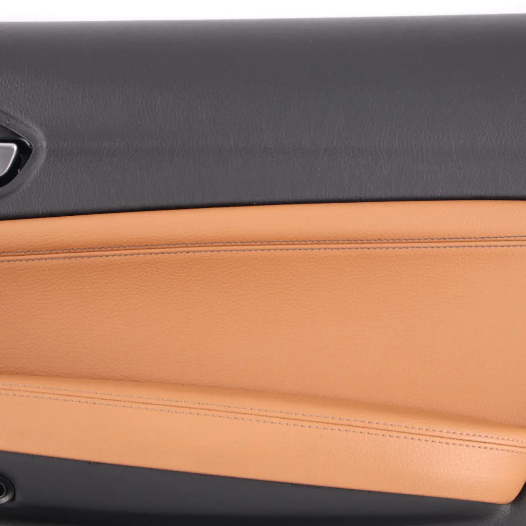 Door Card Trim Front Right O/S Lining Leather Dakota Cognac Brown to BMW F20 with Part number 7482606 BMW F20 Door Card Trim Front Right O/S Lining Leather Dakota Cognac Brown - SKU 7482606 - Part number 7482606