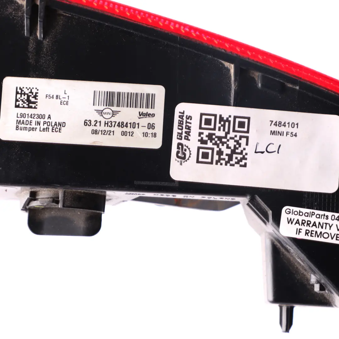 Mini Clubman F54 LCI Rear Left N/S Bumper Light Taillight - SKU 7484101 - Part number 7484101
