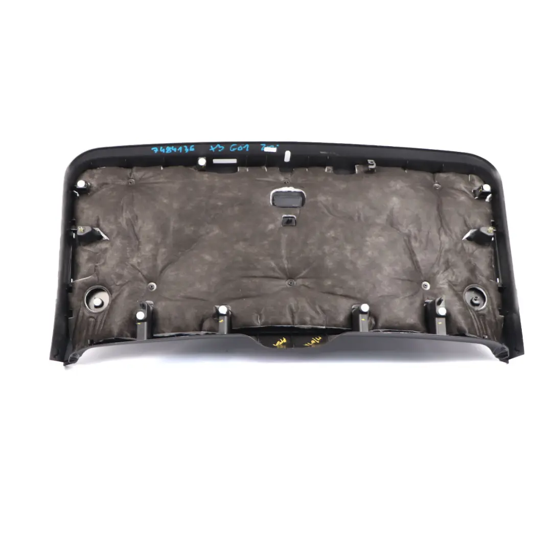 Trunk Lid Tailgate Interior Cover Panel Trim Black to BMW X3 G01 Rear with Part number 7484136 BMW X3 G01 Rear Trunk Lid Tailgate Interior Cover Panel Trim Black - SKU 7484136 - Part number 7484136