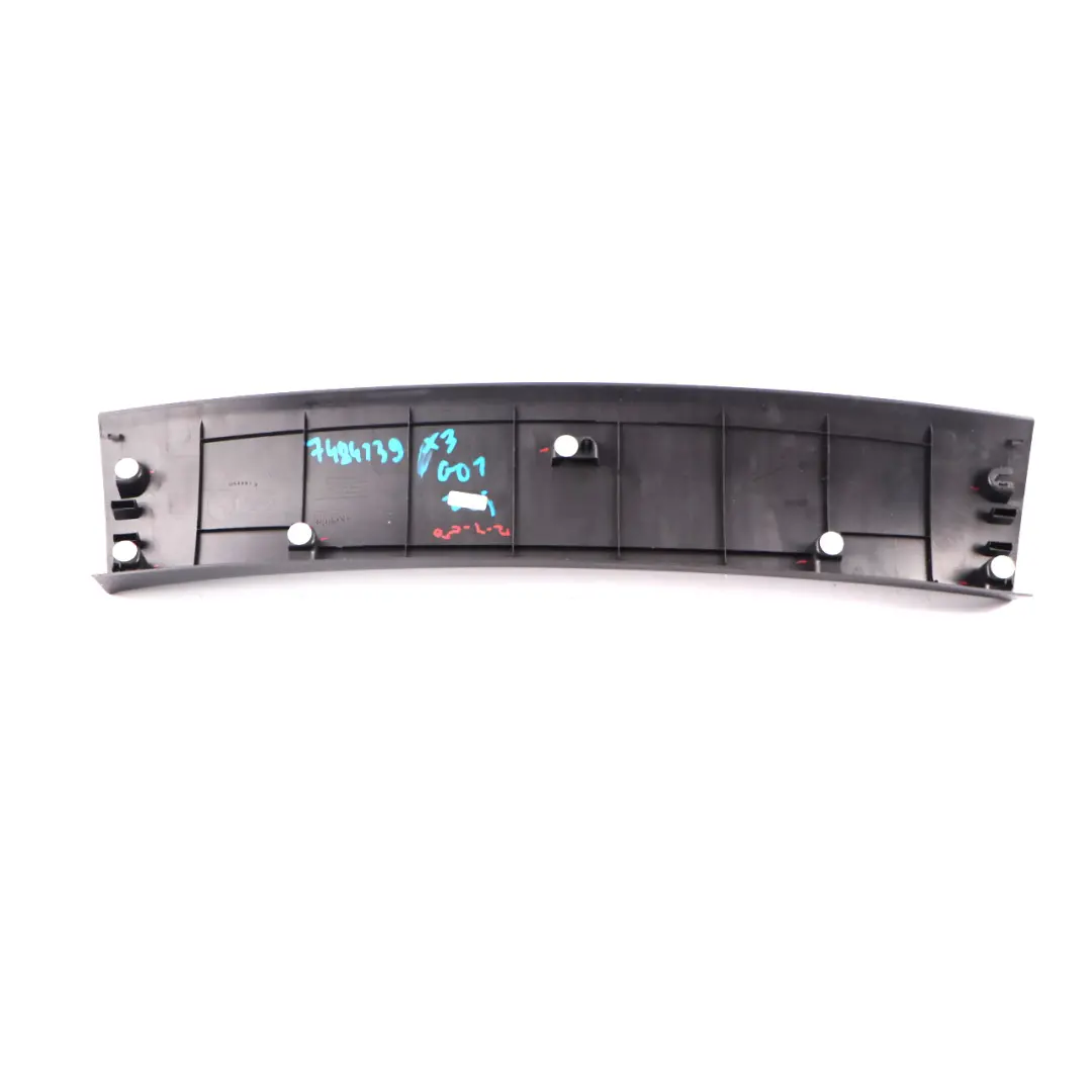 BMW X3 G01 Kofferraumdeckel Obere Verkleidung Abdeckung Schwarz - SKU 7484139 - Teilenummer 7484139