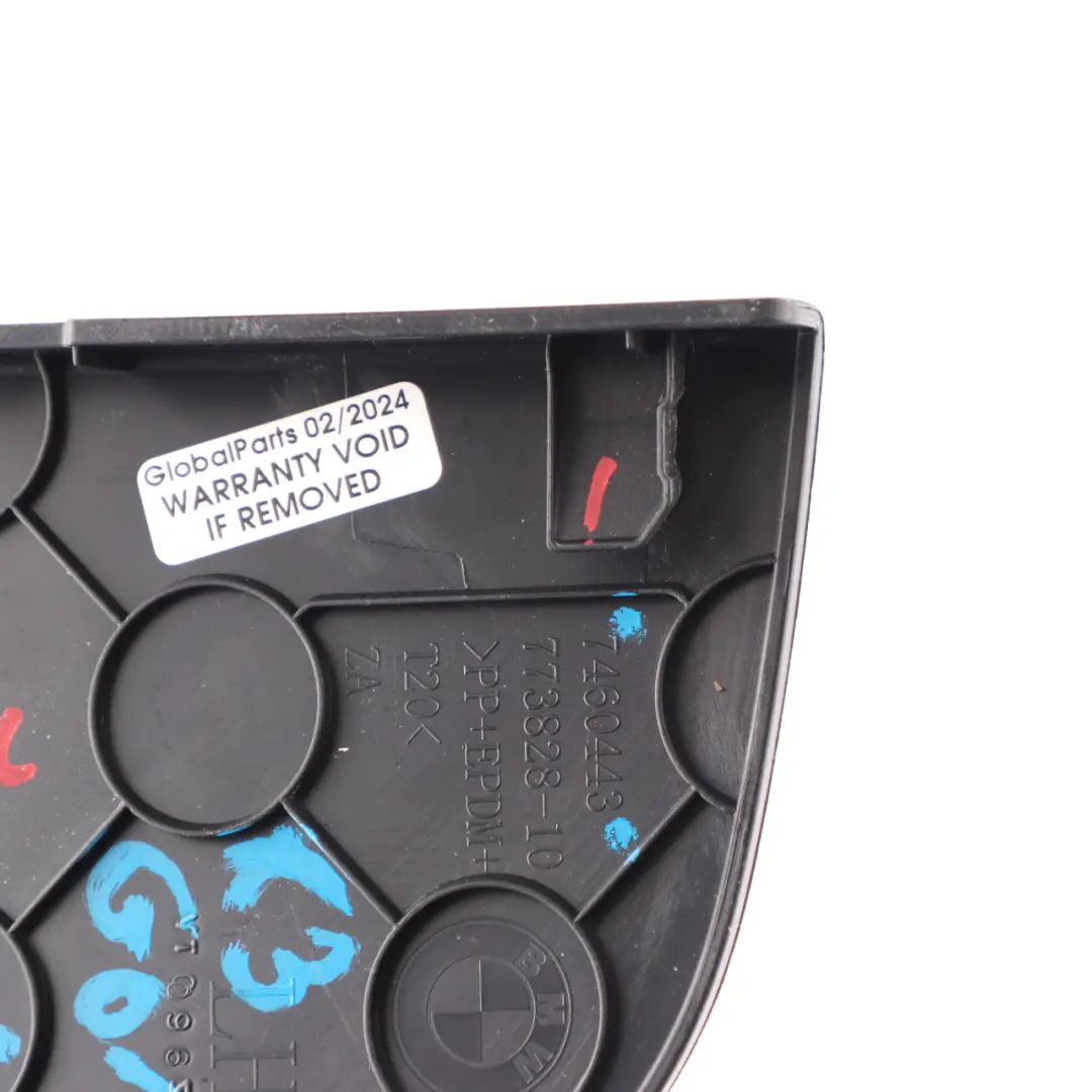 Boot Lid Trim Rear Left N/S Cover Panel Black 7460443 to BMW X3 G01 Tailgate with Part number 7484143 BMW X3 G01 Tailgate Boot Lid Trim Rear Left N/S Cover Panel Black 7460443 - SKU 7484143 - Part number 7484143