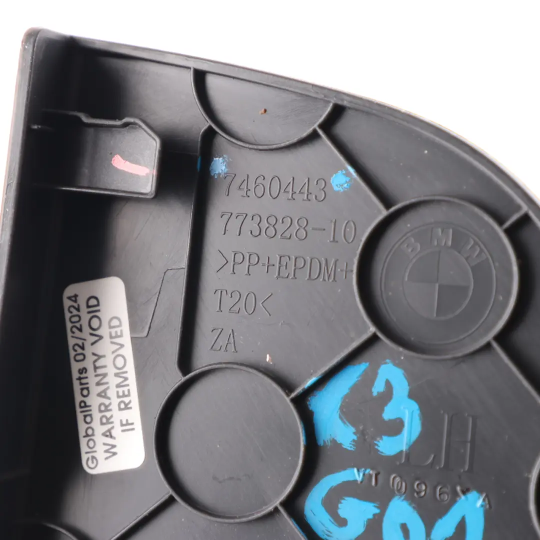 Boot Lid Trim Rear Left N/S Cover Panel Black 7460443 to BMW X3 G01 Tailgate with Part number 7484143 BMW X3 G01 Tailgate Boot Lid Trim Rear Left N/S Cover Panel Black 7460443 - SKU 7484143 - Part number 7484143