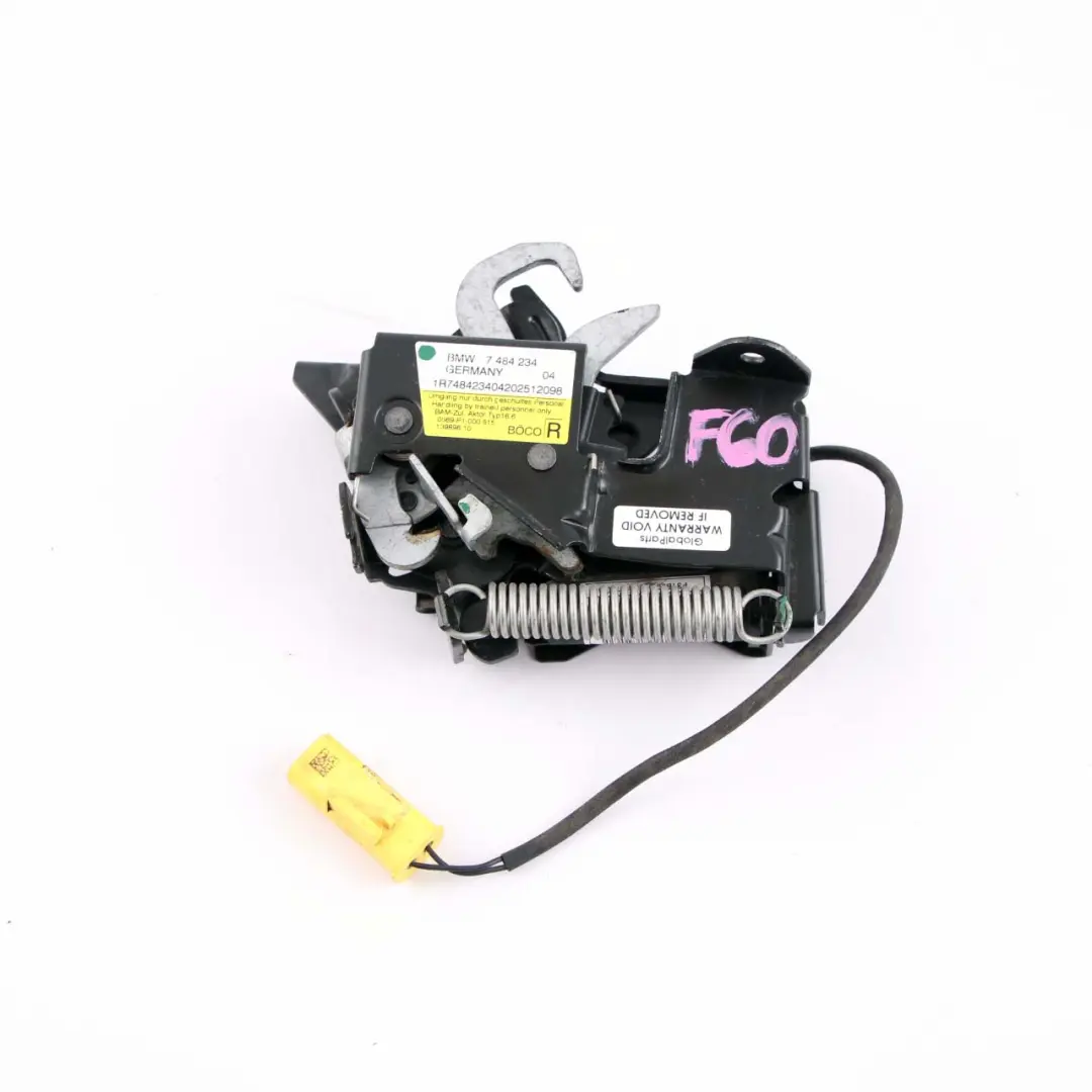 Hood Lock Bonnet Engine Cover Latch Catch Right FGS to Mini Countryman F60 with Part number 7484234 Mini Countryman F60 Hood Lock Bonnet Engine Cover Latch Catch Right FGS - SKU 7484234 - Part number 7484234