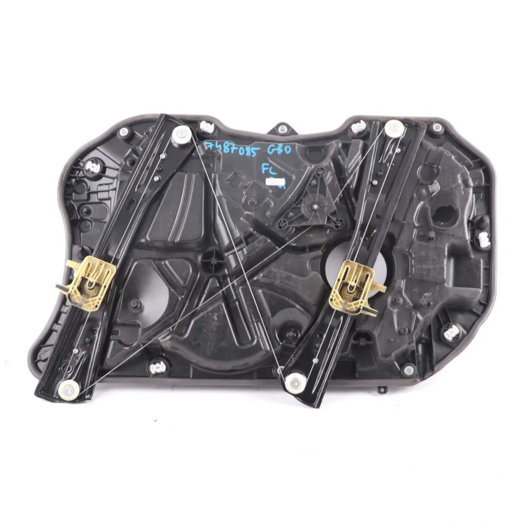 Window Front Left N/S Lifter Regulator Mechanism Carrier Motor to BMW G30 with Part number 7487085 BMW G30 Window Front Left N/S Lifter Regulator Mechanism Carrier Motor - SKU 7487085 - Part number 7487085