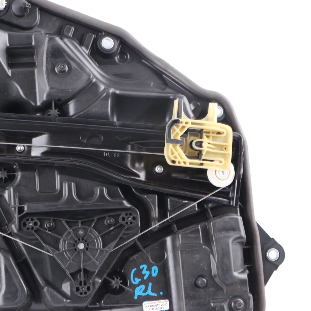 BMW G30 G31 Fensterheber hinten links Regulator Mechanismus Träger Motor - SKU 7487087 - Teilenummer 7487087