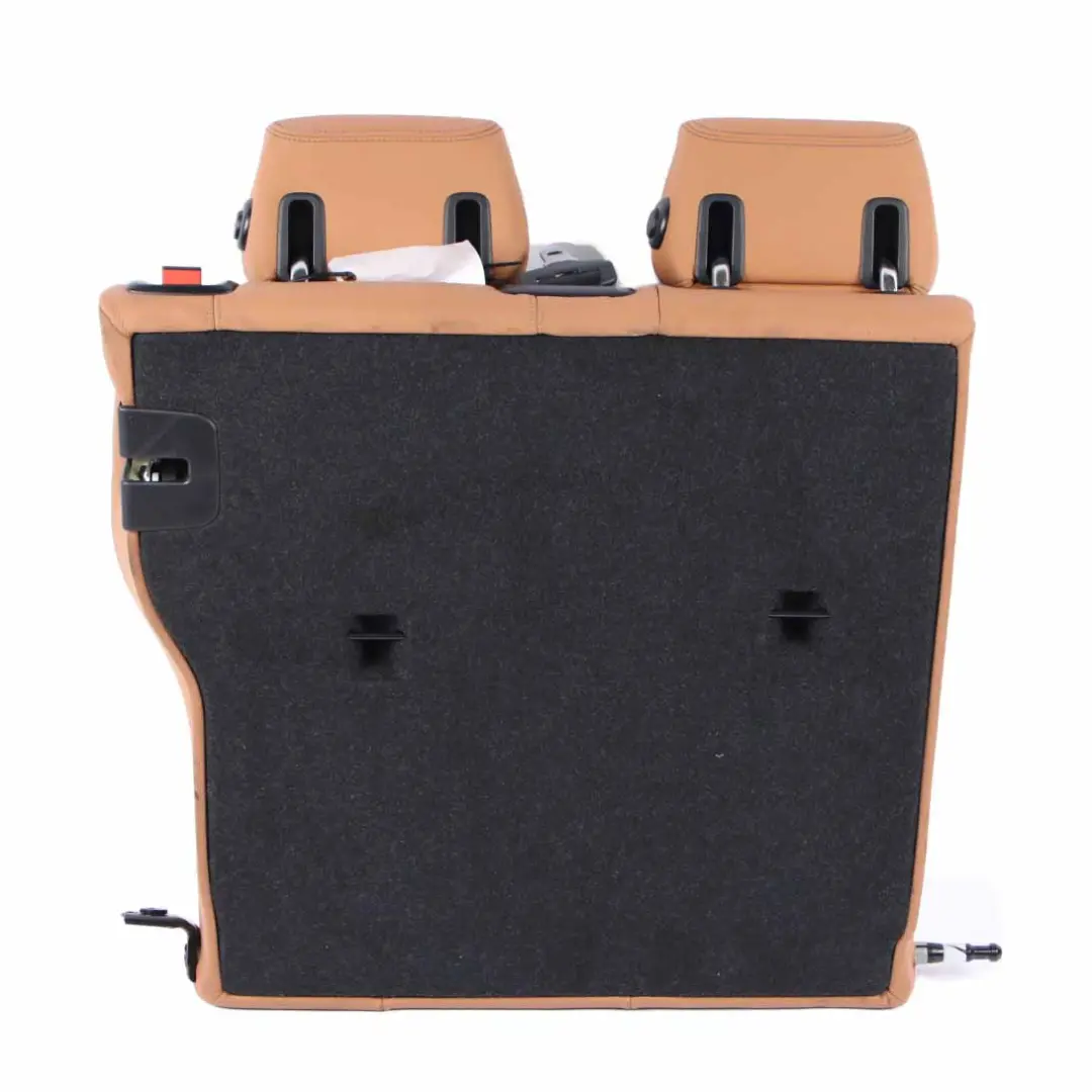 Backrest Left N/S Bench Cover F21 Leather Cognac Brown to BMW F20 LCI Rear Seat with Part number 7488403 BMW F20 LCI Rear Seat Backrest Left N/S Bench Cover F21 Leather Cognac Brown - SKU 7488403 - Part number 7488403