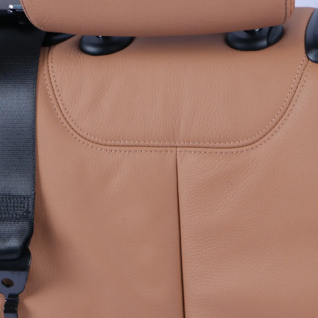Backrest Left N/S Bench Cover F21 Leather Cognac Brown to BMW F20 LCI Rear Seat with Part number 7488403 BMW F20 LCI Rear Seat Backrest Left N/S Bench Cover F21 Leather Cognac Brown - SKU 7488403 - Part number 7488403