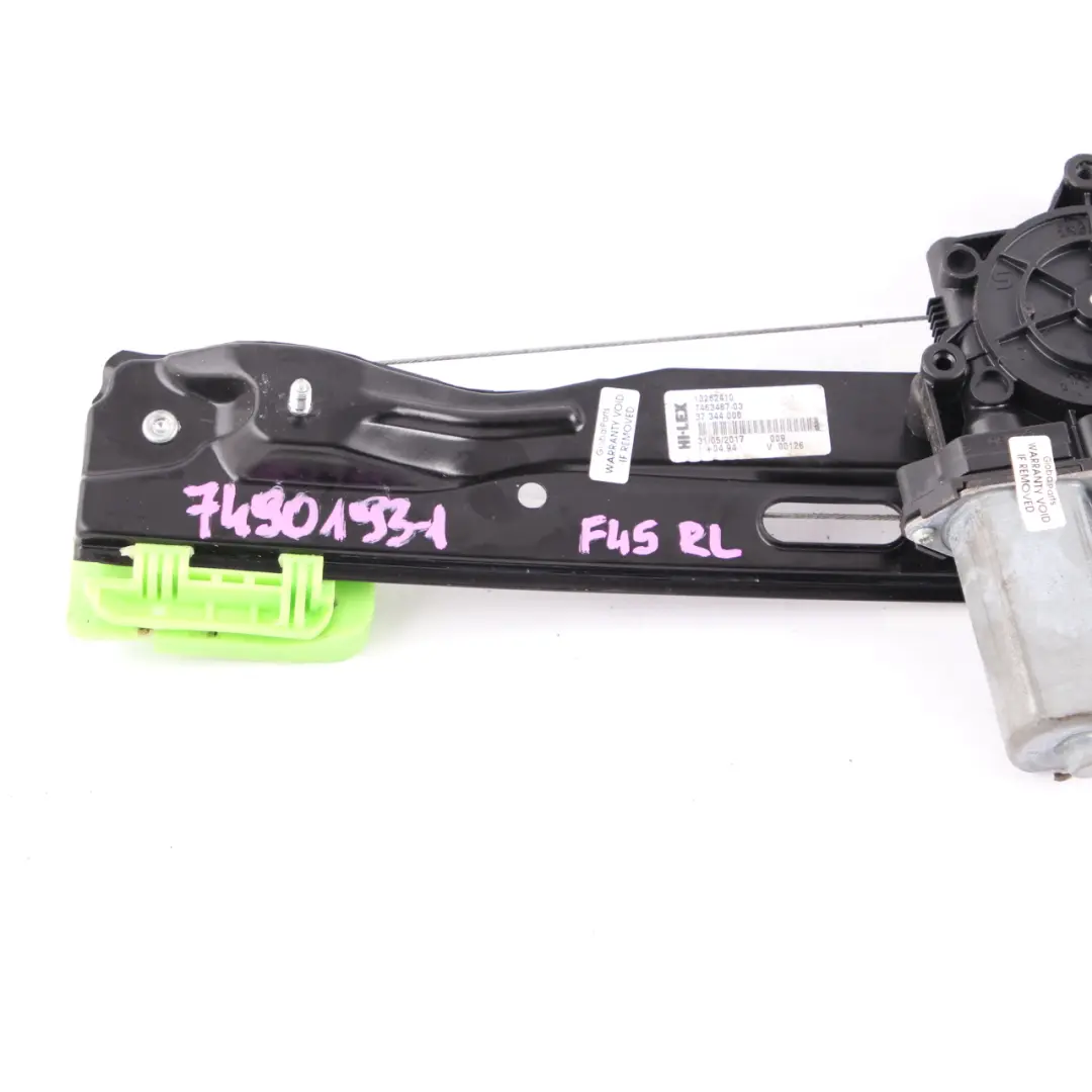  Door Window Lifter BMW F45 Active Tourer Motor Rear Left N/S 7463487 - SKU 7490193-1 - Part number 2579945