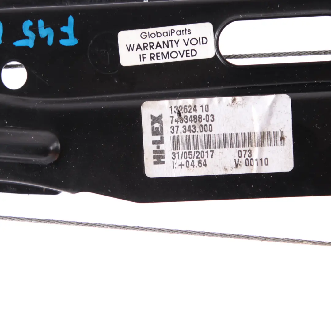  Elevalunas BMW F45 Active Tourer Motor Puerta Trasera Derecha 7463488 - SKU 7490194-1 - Número de pieza 2579945
