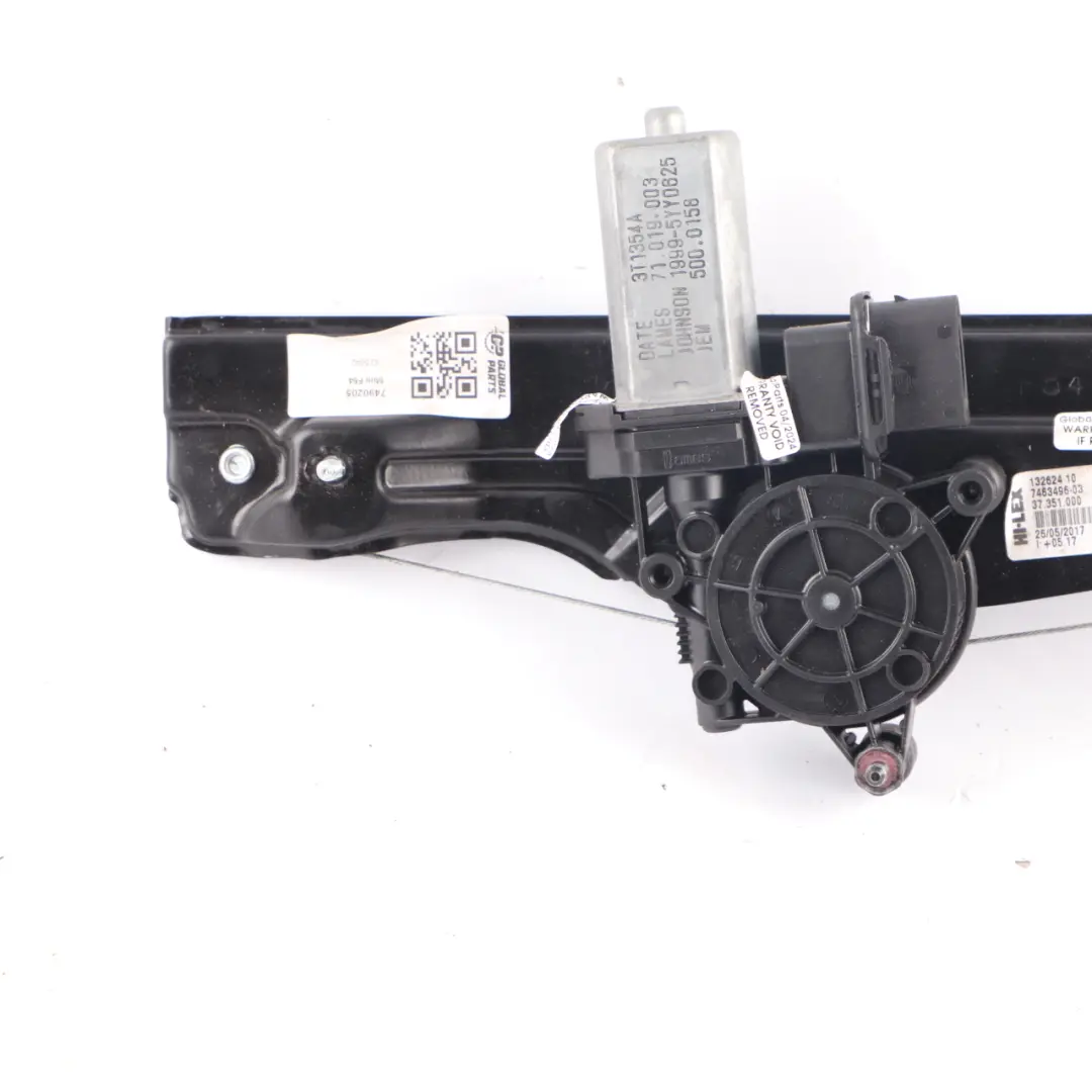 Regulador Elevalunas Trasero Derecho Exterior para Mini Clubman F54 Motor con número de pieza 7490206 Mini Clubman F54 Motor Regulador Elevalunas Trasero Derecho Exterior - SKU 7490206 - Número de pieza 7490206