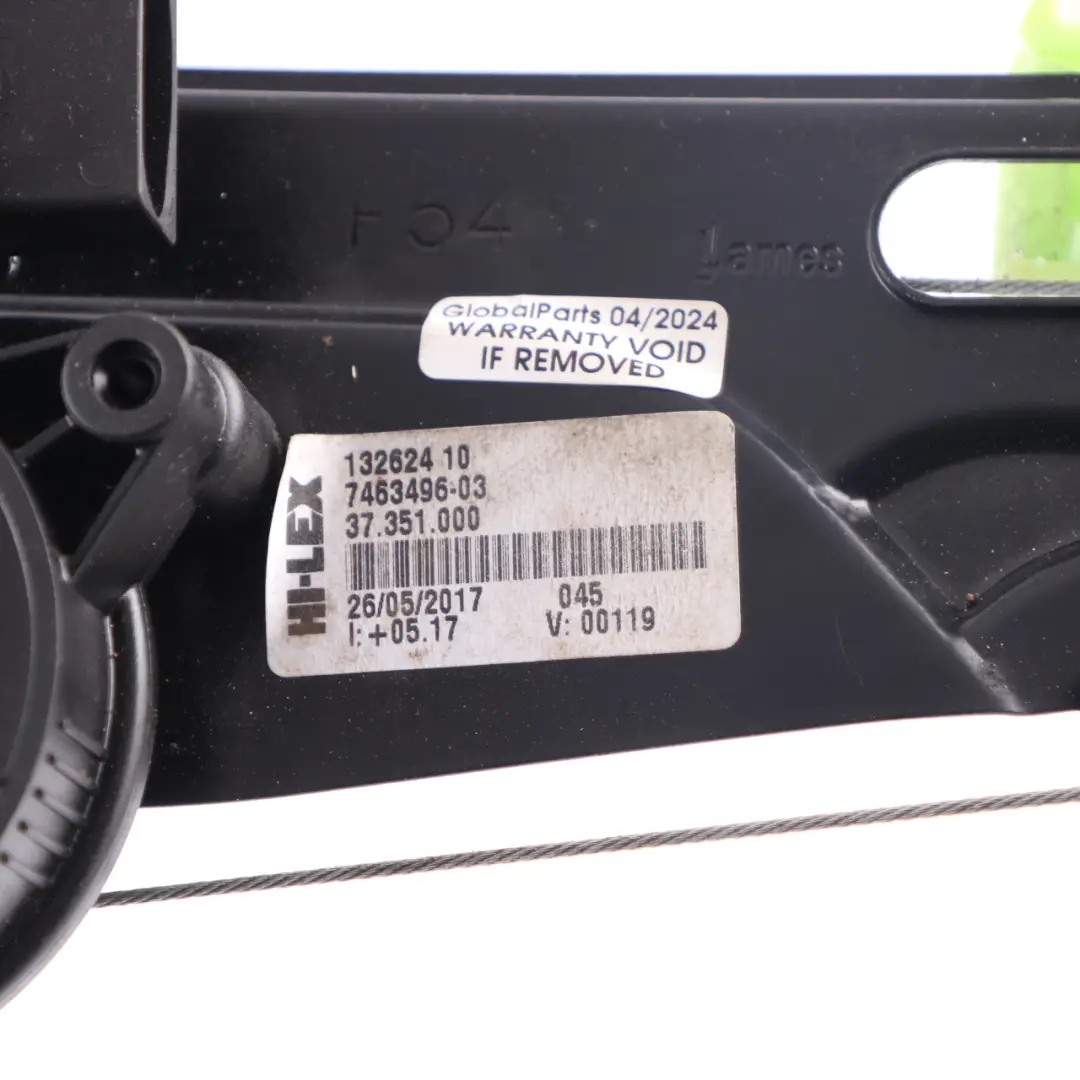 Mini Clubman F54 Rear Door Window Lifter Regulator Motor Right O/S - SKU 7490206 - Part number 7490206