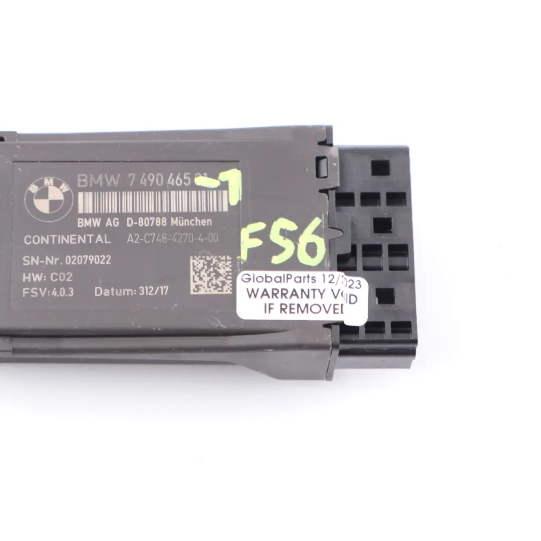 BMW F10 F20 F30 F31 Mini F55 F56 Moduł Sterownik Fotela Przód ECU - SKU 7490465-1 - Numer Części 7490465